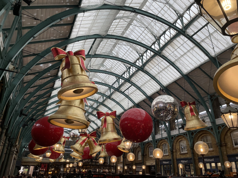 Covent Garden in London zur Winterzeit